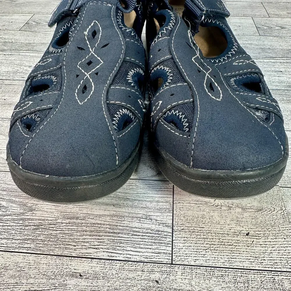 Earth Origins Shoes Womens Size 10 Navy Eliah Mary Jane Comfort Sandals Walking - Picture 15 of 15